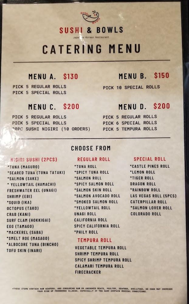 SUSHI & BOWLS Menu image 2